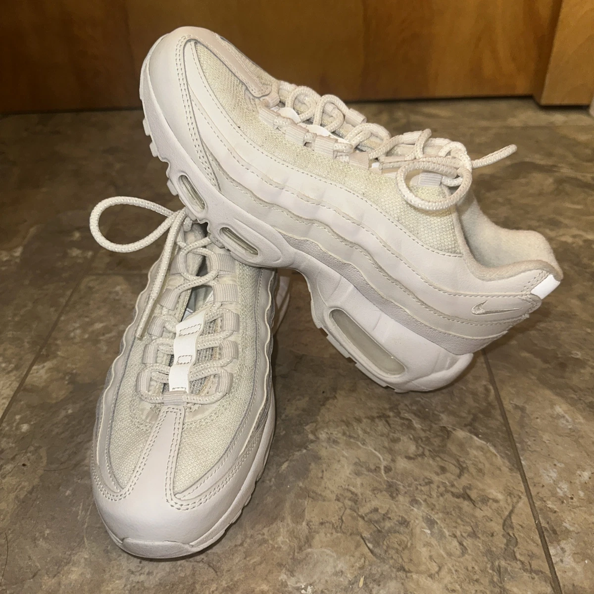 Nike Air Max 95 Triple White W | eBay