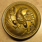 FINE EAGLE CARTRIDGE BOX STRAP BELT BUCKLE / BREASTPLATE  2 7/16" wide