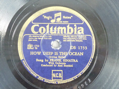 FRANK SINATRA, How deep is the ocean / S'posin', 78rpm Schellack, Zustand 2-