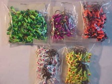 100  NEW ICE PANFISHING JIGS SIZE 6 CRAPPIE ASSORTED JIG   1/32 OZ COLLAR