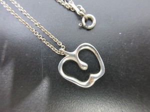 Authentic Tiffany & Co. Apple Necklace 925 Sterling Silver Good 93686