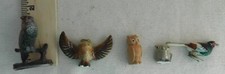Lot of Vintage Ceramic Owls  a Pheasant