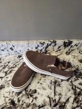 Size 8.5 - VANS Old Skool Vans Brown Fleece Lined Azteca Design
