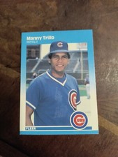 MANNY TRILLO 1987 FLEER GLOSSY #577 FREE SHIPPING