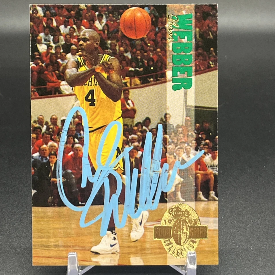 1993 Classic Four Sport Collection - #1 Chris Webber (RC)-Auto W/ COA - Image 2 of 4