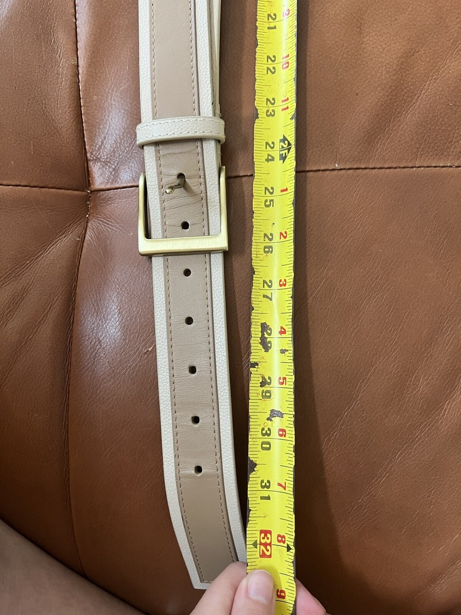 W By Worth Cream Tan Double Buckle Belt XS | eBay Australia display picture 1