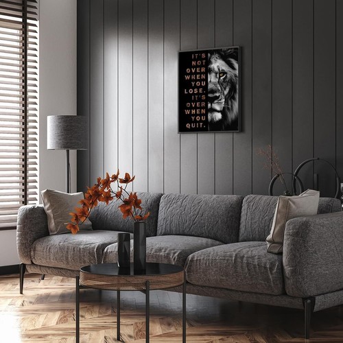 NymphFable Lion Inspirational Wall Art Motivational Quotes Posters Positive Affi - Picture 4 of 8