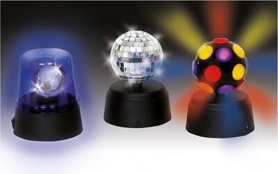 Gepard Funki Party Disco Set mit Mini Disco Spiegel LED DJ Lichter