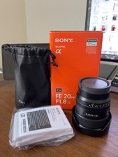 Sony FE 20mm f/1.8 G Ultra Wide Angle Lens