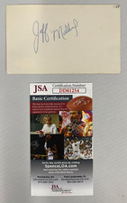 Jeff Mullins Signed Index Card JSA Certified AUTO NBA Golden State Warriors WOW!