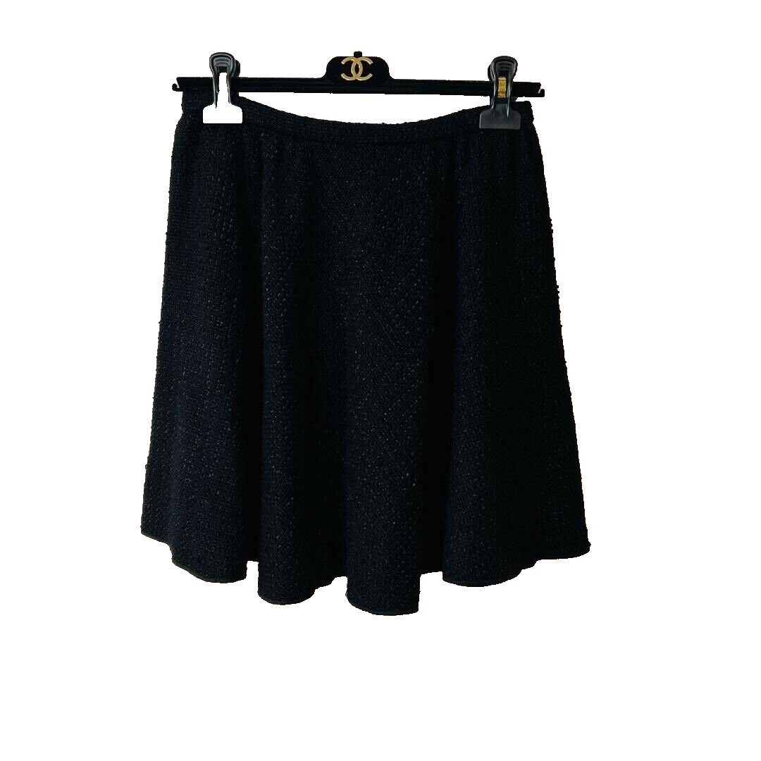 DOLCE & GABBANA D&G Tweed Flare Skirt Women Size 40 Black DOLCE & GABBANA D&G Tweed Flare Skirt Women Size 40 Black
