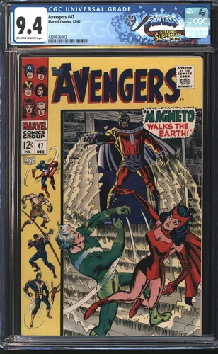 Marvel Avengers 47 12/67 FANTAST CGC 9.4 Off White to White Pages