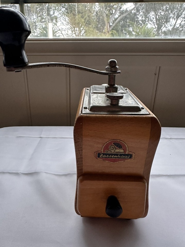 Vintage ZASSENHAUS Mokka Coffee Grinder Pretty Good Nick Works Well