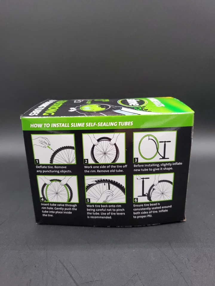 Slime Self-Sealing Bicycle Tube Schrader 26" x1.75-2.125" Bike Inner Tube 2 Pack - Image 3 of 4
