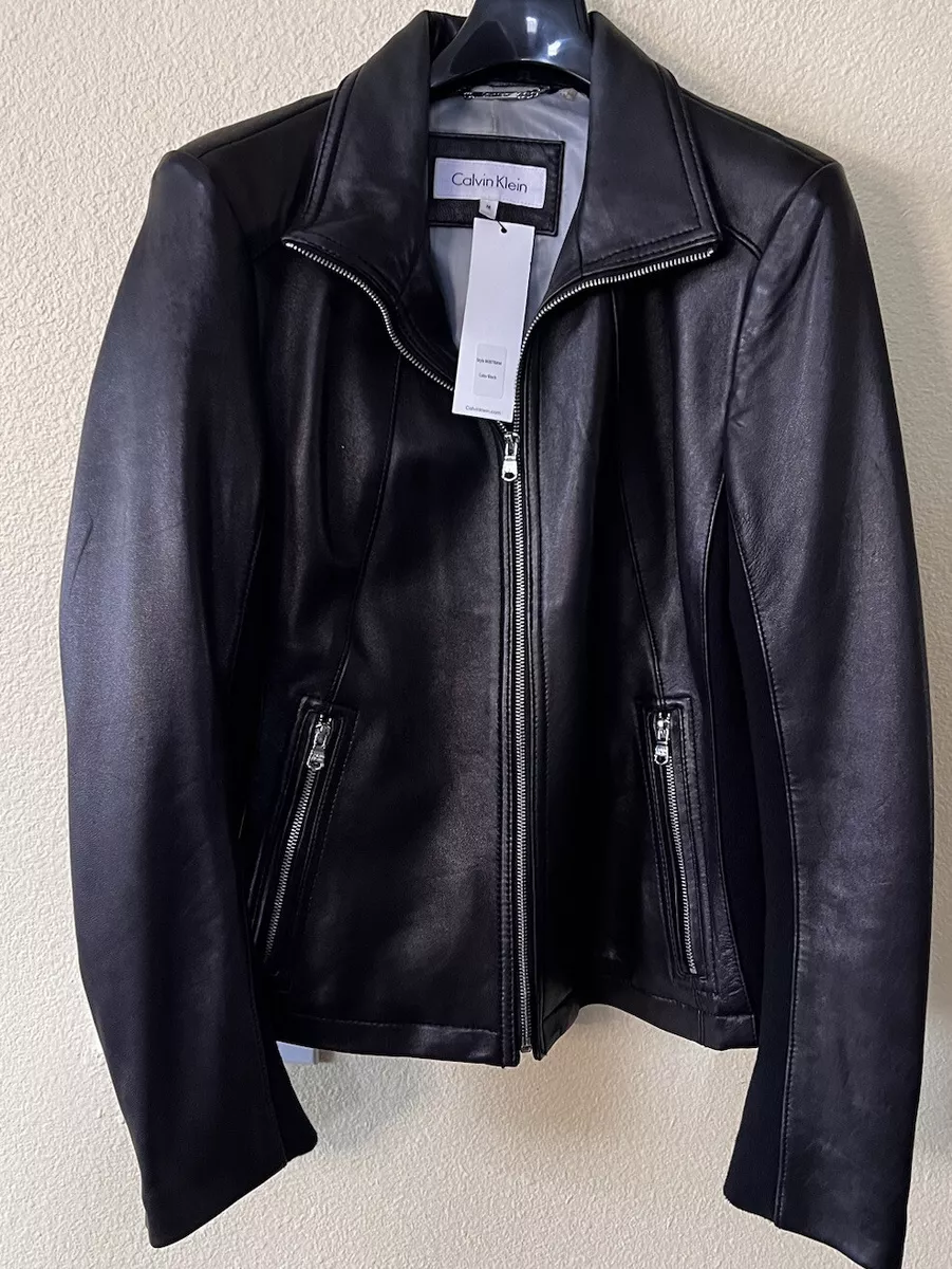 Calvin klien leather jacket 2025 Calvin klien leather jacket 2025