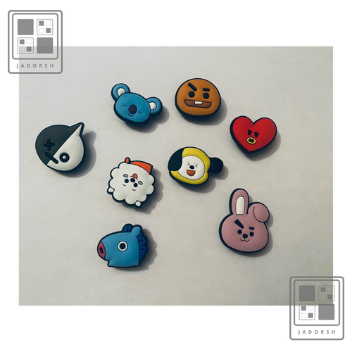 8 Pc BT21 Inspired PVC Cartoon Kids 