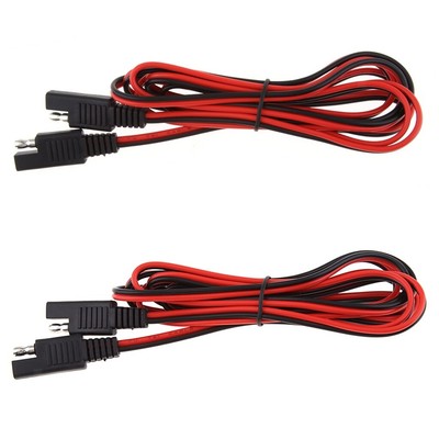 2Pcs 7ft SAE zu SAE Verlängerungskabel DC Power Solar Battery Quick Disconnect
