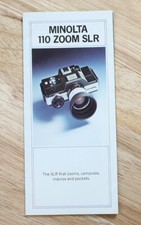 MINOLTA 110 ZOOM SLR SALES BROCHURE/131508
