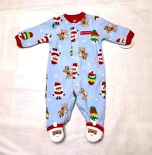 Boys Girls Infant 1 Piece Christmas Jumpsuit-Preemie-NB-3-6M
