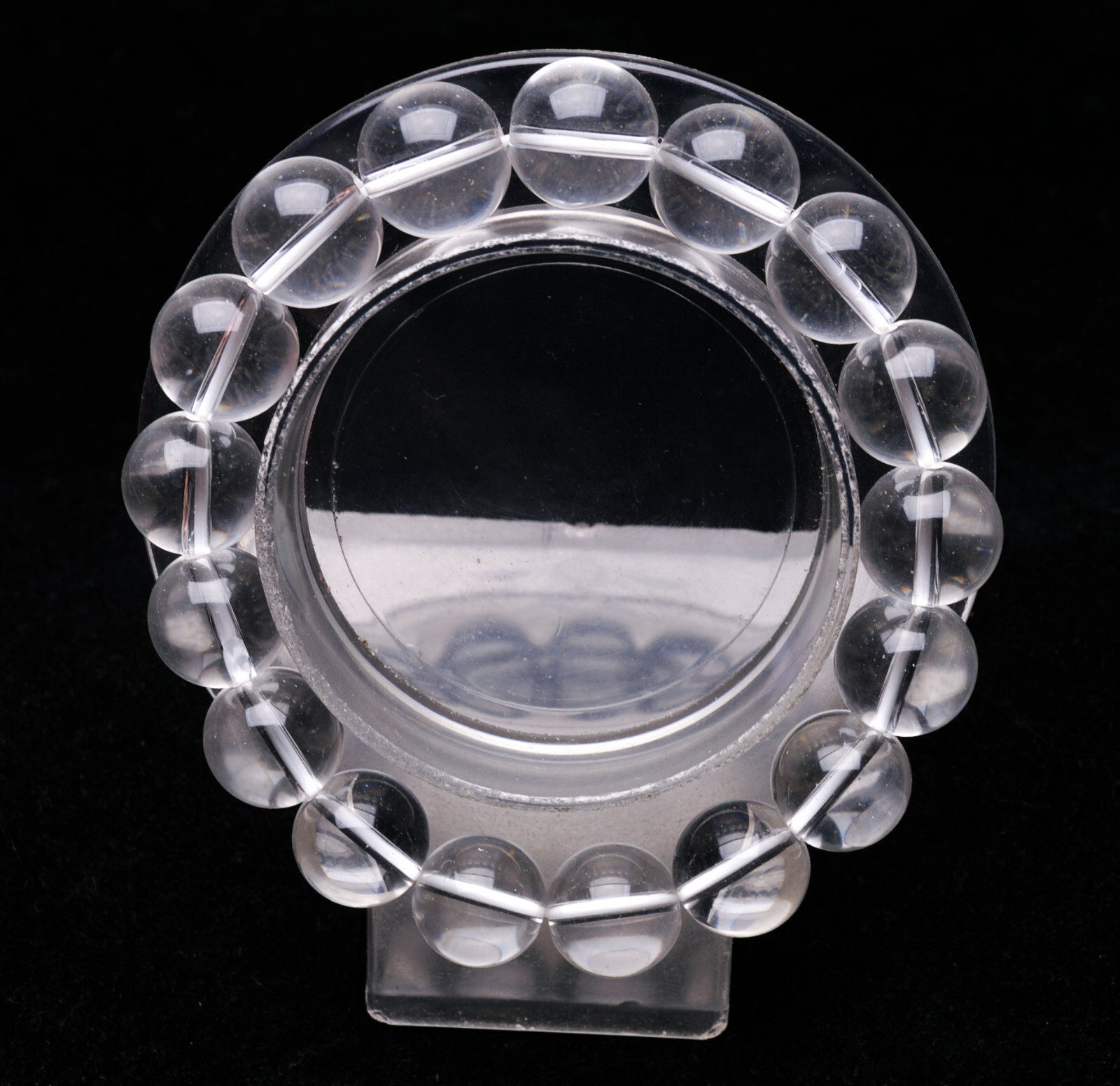 Round Beads Clear Quartz Crystal Stone Bracelets at ₹ 180/piece in Khabhat Round Beads Clear Quartz Crystal Stone Bracelets at ₹ 180/piece in Khabhat