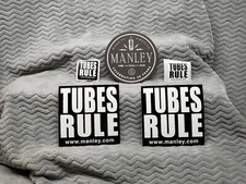 Manley Tubes 4 Sticker Set & Coaster TUBES RULE 