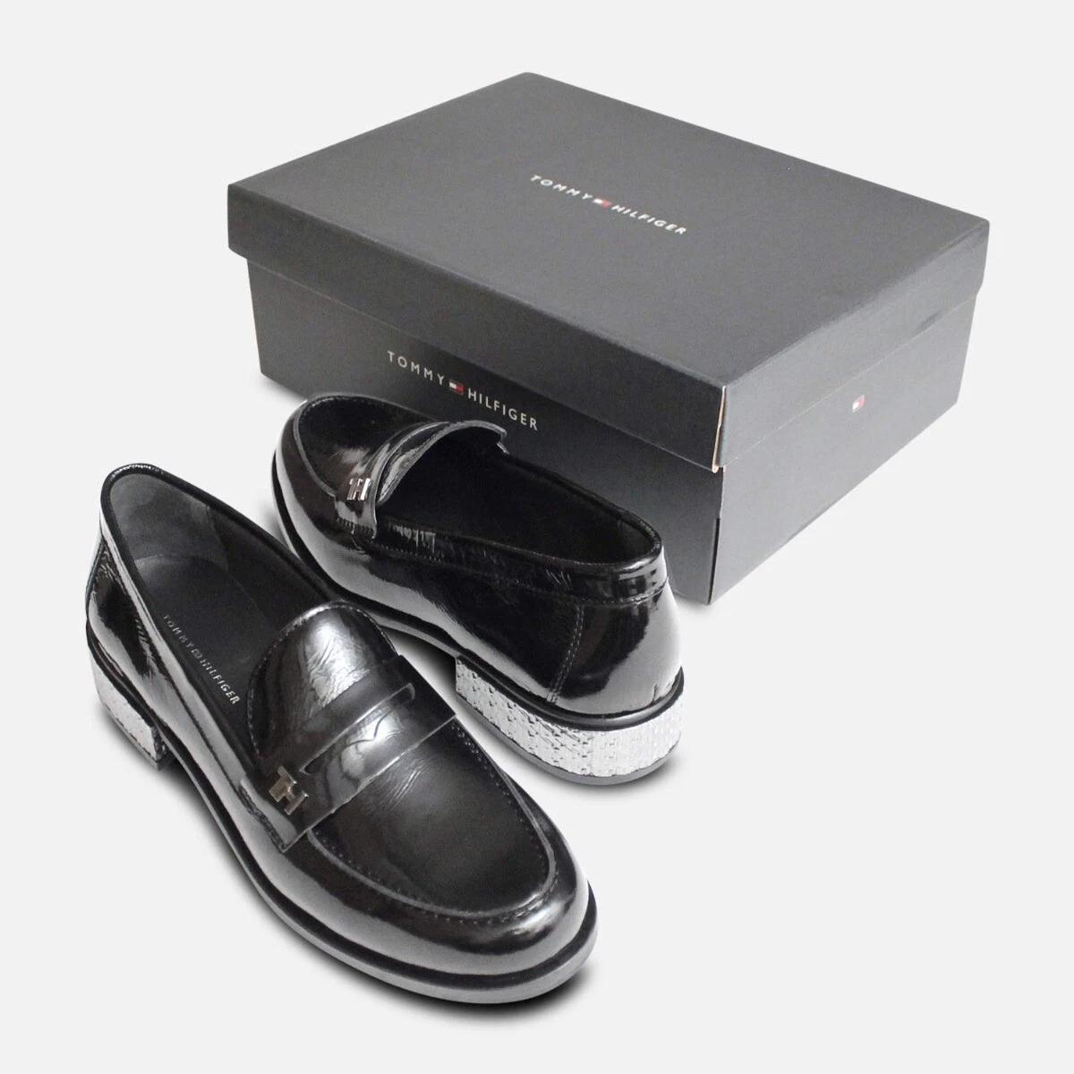 Tommy hilfiger iconic patent loafer hotsell