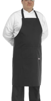 EGOCHEF Latzschürze XXL Big Apron Black 60°C schwarz 100x100 cm ★KULT★