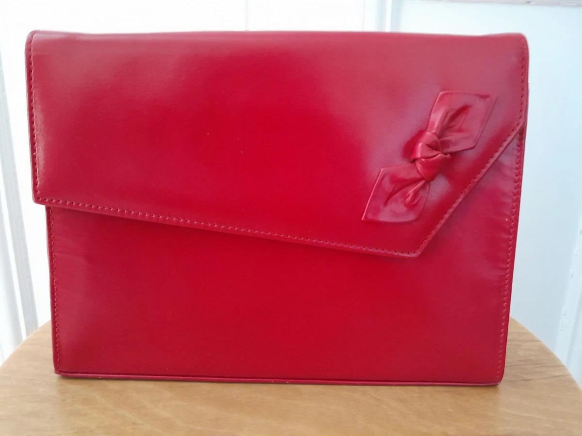 Red shiny deals handbags