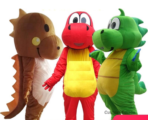 Dinosaur Mascot Costume Suit Cartoon Cosplay Party Fancy Dress Outfit Adults - Picture 6 of 8