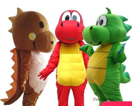 Dinosaur Mascot Costume Suit Cartoon Cosplay Party Fancy Dress Outfit Adults - Picture 1 of 8