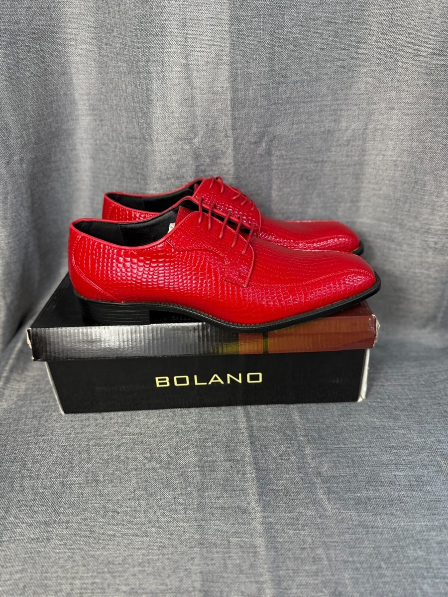 Bolano Men\'s Loafers Shoes Size 10- | Color:RED/BlACK | Size: 10 Bolano Mens Loafers Slip on Shoes - Etsy main image 4