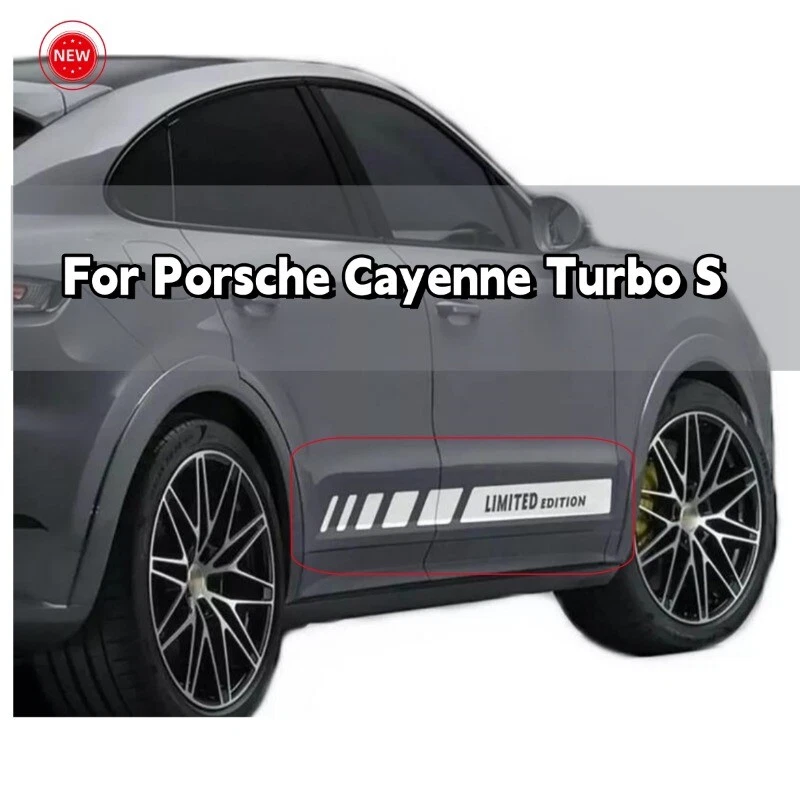 For Porsche Cayenne Turbo S Car Side Door Vinyl Decals Graphics Stripe Stickers Foto 4 de 4