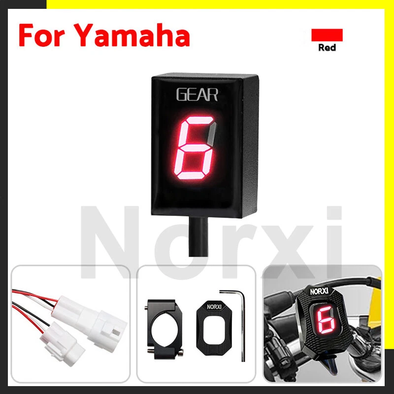 motorcyc Gear indicator for Yamaha r6 XJ6 FZ6 FZ8 R1 FZ400 FZS XJR400 FZ1 Red