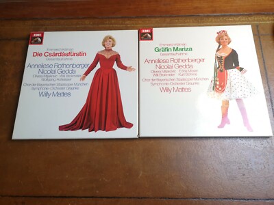 Kalman 2 x 2-LP BOX SETS - Die Csárdásfürstin / Gräfin Mariza - Opera German EX+