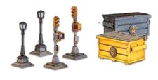 Marvel Crisis Protocol Lights and Dumpsters 35mm Terrain Infinity, Corvus Belli