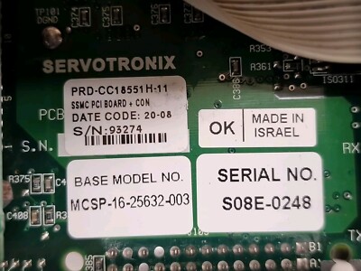 Servotronix PRD-CC18551H-11 PCI Servo Controller MCSP-16-25632-003