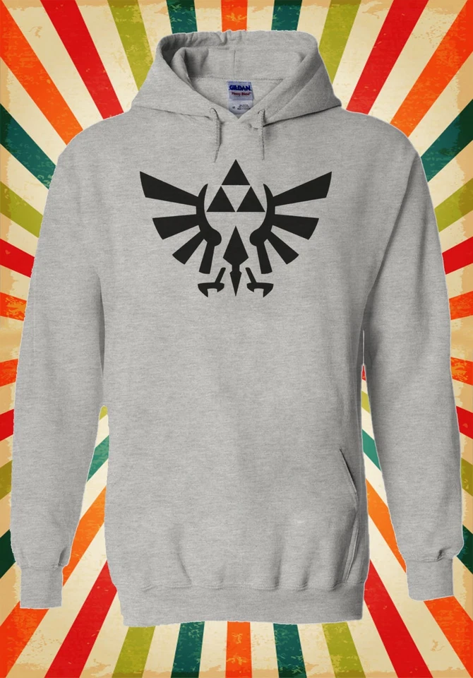Legend of Zelda Triforce Legion Juego Hombres Mujeres Unisex Top Sudadera con Capucha Sudadera 161E - Imagen 2 de 4