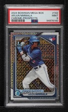 2024 Bowman Chrome Prospects Mega Box Mojo Refractor Arjun Nimmala PSA 9 b4d