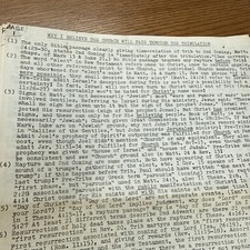 Dave MacPherson - 1972 Correspondence - Evangelical Anti-Rapture Bible Prophecy