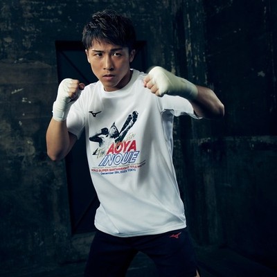 Mizuno ボクシングTシャツ Mサイズ mizuno Boxing T-shirt Naoya Inoue vs Tapales 2023.12.26 Tokyo