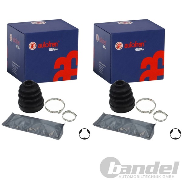 2X Autofren Achsmanschetten Satz Getriebeseitig Passend FüR Audi A3 TT Seat Alte-image