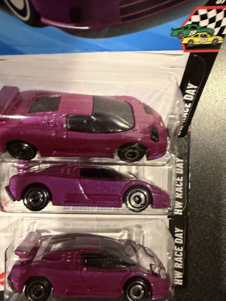 New Lot Of 9*Hot Wheels ’94 Bugatti EB110 SS Purple HW Race Day 2025 #221/250 - Image 4 of 4
