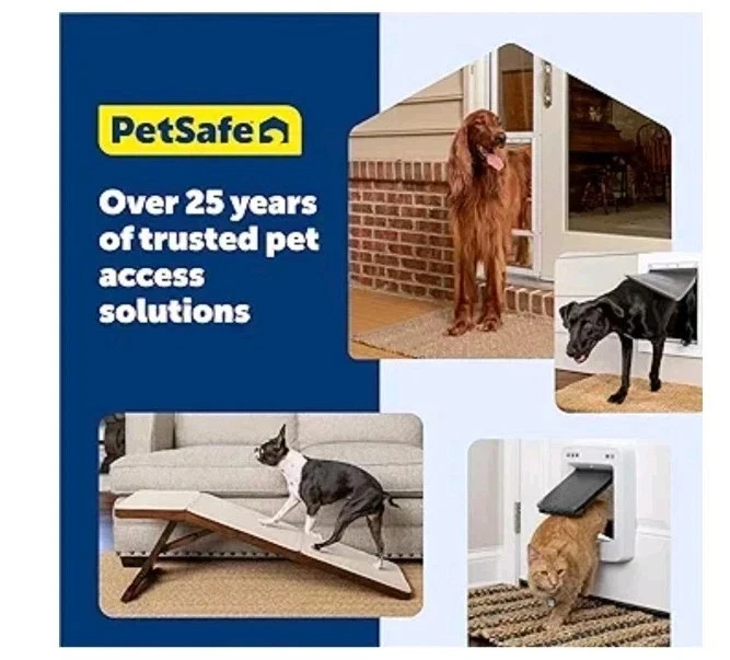 Puerta corredera de vidrio para mascotas PetSafe, puerta para perros 8-1/4 x 12-3/16 apertura con solapa - M Foto 3 de 4