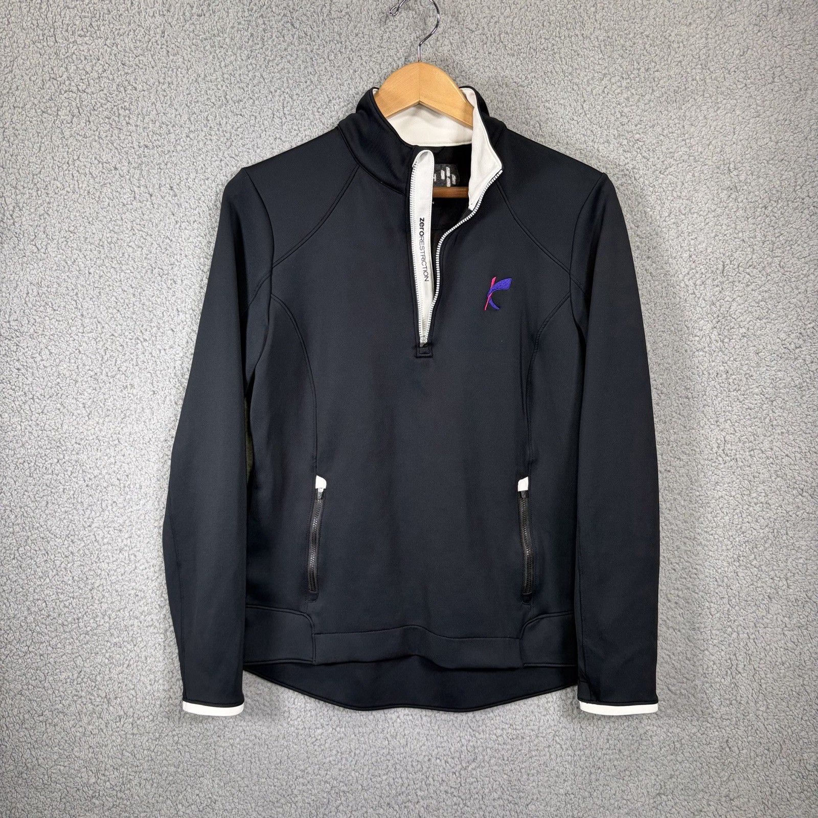 Zero Restriction Performance 1/4 Zip Pullover Bla… - image 2