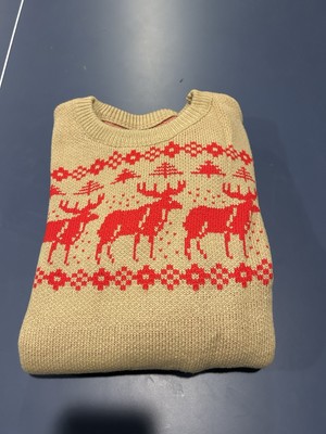 Home Alone Moose Winter UGLY CHRISTMAS SWEATER Large L KEVIN! McCallister New