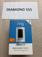 Ring Stick Up Indoor Outdoor Camera Two-Way Talk Battery Cam White | 5552
