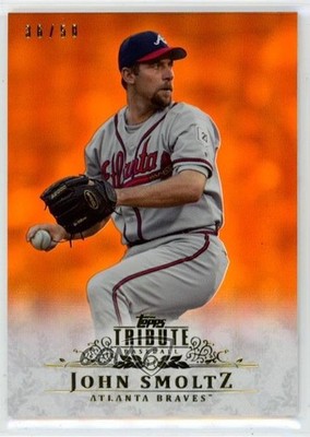 2013 Topps Tribute Orange /50 John Smoltz #24 HOF 7ba