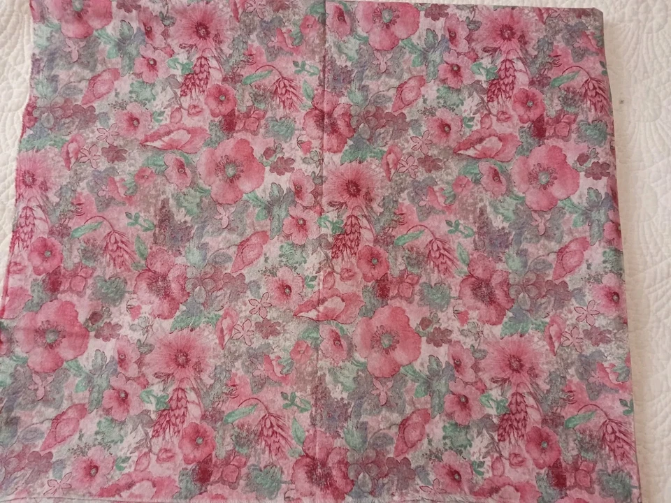 Devonshire Jinny Beyer for RJR Fabrics Cotton 2 Pcs Pink Floral & Blue Floral 42 - Image 2 of 4