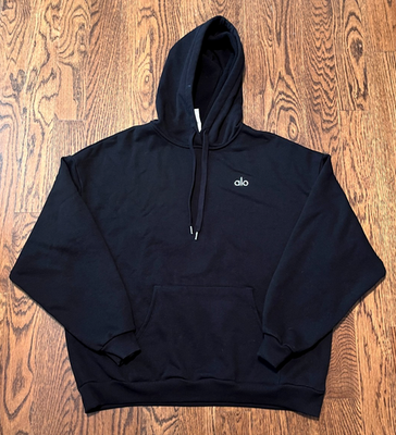 トップス Alo Black hoodie XL (Sale only today) Alo Yoga Mens Black Large Pullover Hoodie EUC | eBay