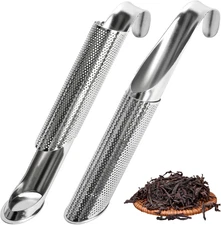 2 Pack Long Handle Tea Infuser, Stainless Steel Tea Steeper for Loose Leaf 